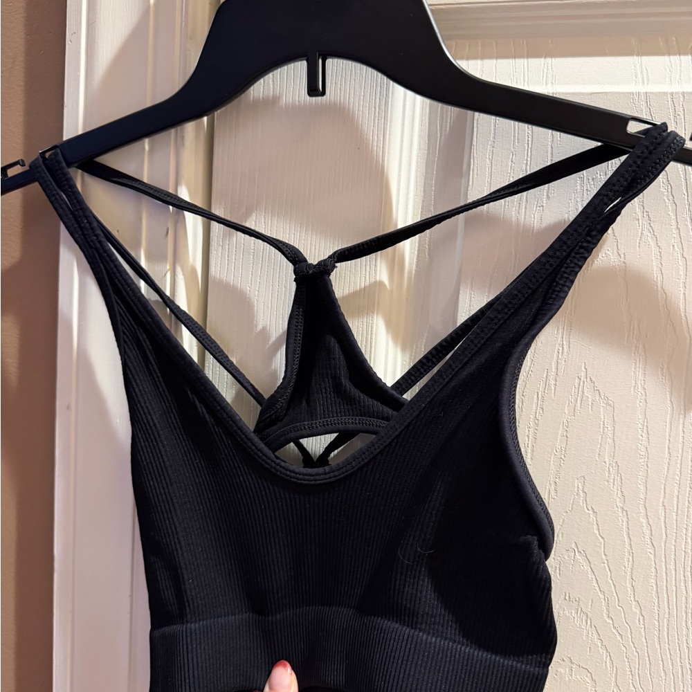 FP Movement by Free People Black Strappy Bralette